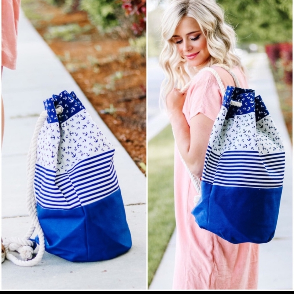 Nautical bucket bag - Picture 3 of 9